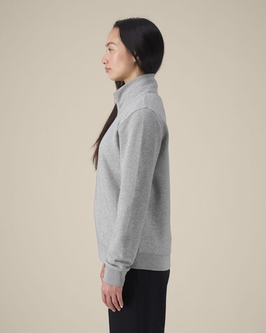 Trailer 2.0 - Das Unisex-Sweatshirt mit Reißverschluss und Stehkragen - Heather Grey - M bedrucken, Art.-Nr. STSU253C2501M Trailer 2.0 - Das Unisex-Sweatshirt mit Reißverschluss und Stehkragen - Heather Grey - M bedrucken, Art.-Nr. STSU253C2501M