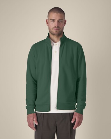 Trailer 2.0 - Das Unisex-Sweatshirt mit Reißverschluss und Stehkragen - Bottle Green - XXL bedrucken, Art.-Nr. STSU253C2242X