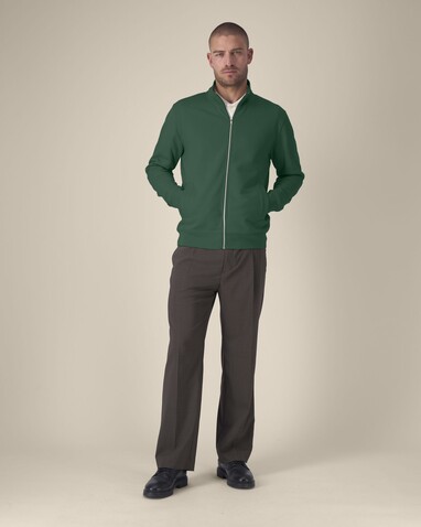 Trailer 2.0 - Das Unisex-Sweatshirt mit Reißverschluss und Stehkragen - Bottle Green - XXS bedrucken, Art.-Nr. STSU253C2242S