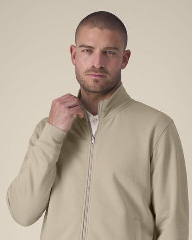 Trailer 2.0 - Das Unisex-Sweatshirt mit Reißverschluss und Stehkragen - Desert Dust - M bedrucken, Art.-Nr. STSU253C0281M