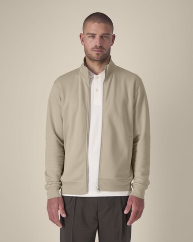 Trailer 2.0 - Das Unisex-Sweatshirt mit Reißverschluss und Stehkragen - Desert Dust - M bedrucken, Art.-Nr. STSU253C0281M