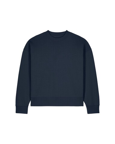 Ryler - Das Boxy Rundhals-Unisex-Sweatshirt aus recycelter Baumwolle - French Navy - 3XL bedrucken, Art.-Nr. STSU255C7273X Ryler - Das Boxy Rundhals-Unisex-Sweatshirt aus recycelter Baumwolle - French Navy - 3XL bedrucken, Art.-Nr. STSU255C7273X