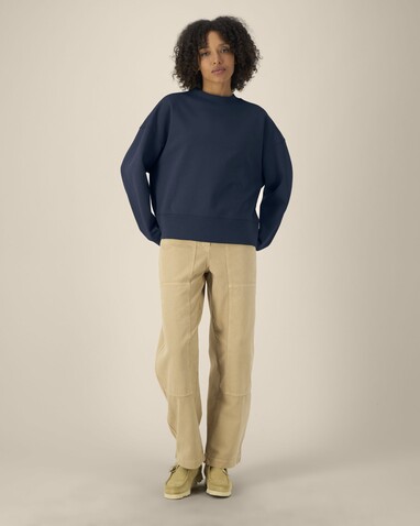 Ryler - Das Boxy Rundhals-Unisex-Sweatshirt aus recycelter Baumwolle - French Navy - 3XL bedrucken, Art.-Nr. STSU255C7273X Ryler - Das Boxy Rundhals-Unisex-Sweatshirt aus recycelter Baumwolle - French Navy - 3XL bedrucken, Art.-Nr. STSU255C7273X
