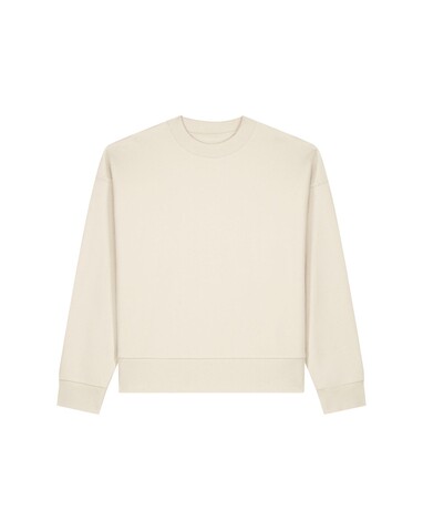 Ryler - Das Boxy Rundhals-Unisex-Sweatshirt aus recycelter Baumwolle - Natural Raw - L bedrucken, Art.-Nr. STSU255C0541L