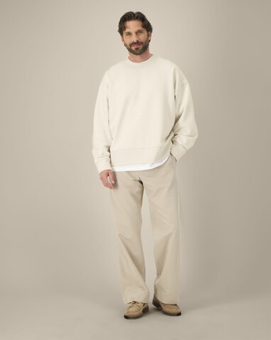 Ryler - Das Boxy Rundhals-Unisex-Sweatshirt aus recycelter Baumwolle - Natural Raw - XXS bedrucken, Art.-Nr. STSU255C0542S Ryler - Das Boxy Rundhals-Unisex-Sweatshirt aus recycelter Baumwolle - Natural Raw - XXS bedrucken, Art.-Nr. STSU255C0542S
