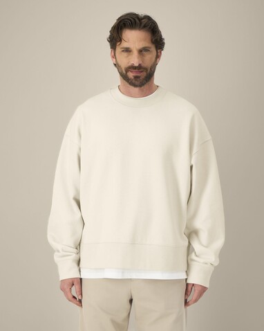 Ryler - Das Boxy Rundhals-Unisex-Sweatshirt aus recycelter Baumwolle - Natural Raw - XL bedrucken, Art.-Nr. STSU255C0541X Ryler - Das Boxy Rundhals-Unisex-Sweatshirt aus recycelter Baumwolle - Natural Raw - XL bedrucken, Art.-Nr. STSU255C0541X