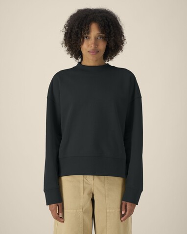 Ryler - Das Boxy Rundhals-Unisex-Sweatshirt aus recycelter Baumwolle - Black - M bedrucken, Art.-Nr. STSU255C0021M Ryler - Das Boxy Rundhals-Unisex-Sweatshirt aus recycelter Baumwolle - Black - M bedrucken, Art.-Nr. STSU255C0021M