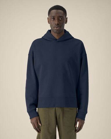 Voicer - Der Boxy Unisex-Hoodie aus recycelter Baumwolle - French Navy - S bedrucken, Art.-Nr. STSU256C7271S