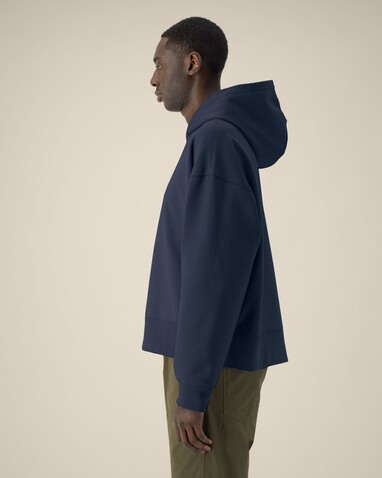 Voicer - Der Boxy Unisex-Hoodie aus recycelter Baumwolle - French Navy - S bedrucken, Art.-Nr. STSU256C7271S