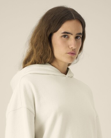 Voicer - Der Boxy Unisex-Hoodie aus recycelter Baumwolle - Natural Raw - S bedrucken, Art.-Nr. STSU256C0541S