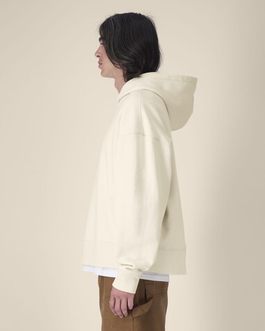Voicer - Der Boxy Unisex-Hoodie aus recycelter Baumwolle - Natural Raw - S bedrucken, Art.-Nr. STSU256C0541S