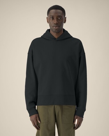 Voicer - Der Boxy Unisex-Hoodie aus recycelter Baumwolle - Black - 3XL bedrucken, Art.-Nr. STSU256C0023X