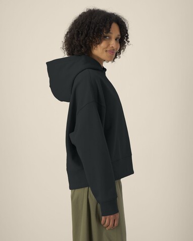 Voicer - Der Boxy Unisex-Hoodie aus recycelter Baumwolle - Black - 3XL bedrucken, Art.-Nr. STSU256C0023X