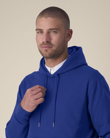 Gamechanger - Der Unisex-Hoodie aus recycelter Baumwolle - Worker Blue - 4XL bedrucken, Art.-Nr. STSU257C0884X