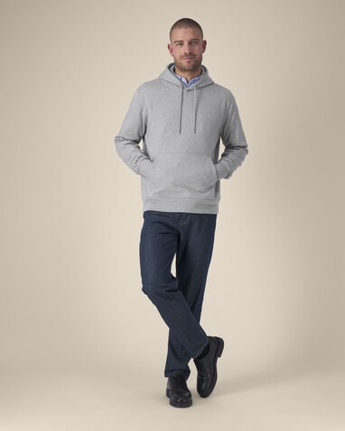 Gamechanger - Der Unisex-Hoodie aus recycelter Baumwolle - Heather Grey - 3XL bedrucken, Art.-Nr. STSU257C2503X