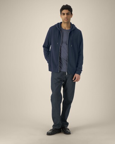 Astor - Der Unisex-Zip-Hoodie aus Baumwolle-TENCEL™ Modal - French Navy - XL bedrucken, Art.-Nr. STSU261C7271X Astor - Der Unisex-Zip-Hoodie aus Baumwolle-TENCEL™ Modal - French Navy - XL bedrucken, Art.-Nr. STSU261C7271X