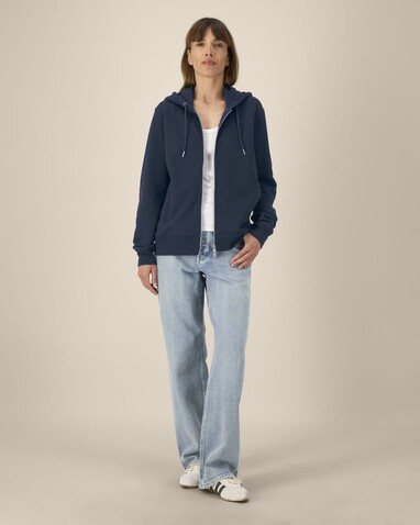 Astor - Der Unisex-Zip-Hoodie aus Baumwolle-TENCEL™ Modal - French Navy - XXL bedrucken, Art.-Nr. STSU261C7272X Astor - Der Unisex-Zip-Hoodie aus Baumwolle-TENCEL™ Modal - French Navy - XXL bedrucken, Art.-Nr. STSU261C7272X