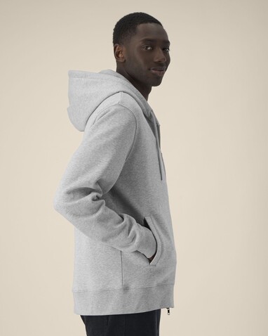 Astor - Der Unisex-Zip-Hoodie aus Baumwolle-TENCEL™ Modal - Heather Grey - M bedrucken, Art.-Nr. STSU261C2501M Astor - Der Unisex-Zip-Hoodie aus Baumwolle-TENCEL™ Modal - Heather Grey - M bedrucken, Art.-Nr. STSU261C2501M
