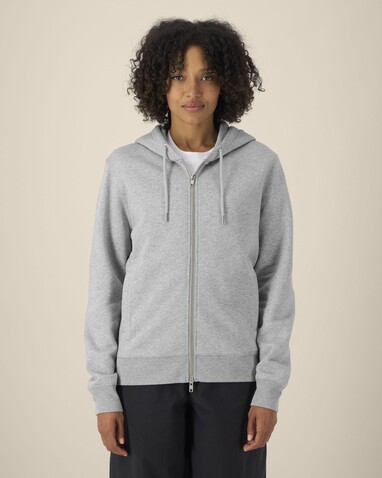 Astor - Der Unisex-Zip-Hoodie aus Baumwolle-TENCEL™ Modal - Heather Grey - M bedrucken, Art.-Nr. STSU261C2501M Astor - Der Unisex-Zip-Hoodie aus Baumwolle-TENCEL™ Modal - Heather Grey - M bedrucken, Art.-Nr. STSU261C2501M
