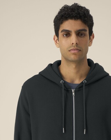 Astor - Der Unisex-Zip-Hoodie aus Baumwolle-TENCEL™ Modal - Black - L bedrucken, Art.-Nr. STSU261C0021L Astor - Der Unisex-Zip-Hoodie aus Baumwolle-TENCEL™ Modal - Black - L bedrucken, Art.-Nr. STSU261C0021L