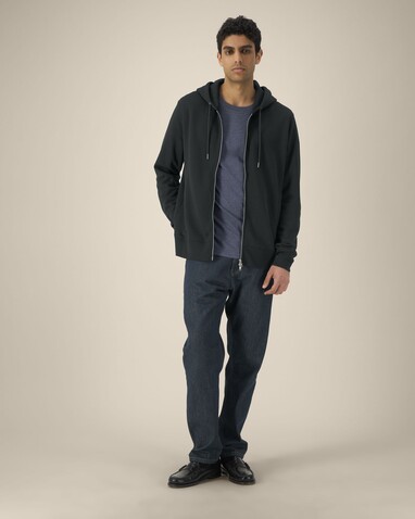 Astor - Der Unisex-Zip-Hoodie aus Baumwolle-TENCEL™ Modal - Black - XS bedrucken, Art.-Nr. STSU261C002XS Astor - Der Unisex-Zip-Hoodie aus Baumwolle-TENCEL™ Modal - Black - XS bedrucken, Art.-Nr. STSU261C002XS