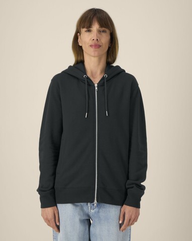 Astor - Der Unisex-Zip-Hoodie aus Baumwolle-TENCEL™ Modal - Black - 3XL bedrucken, Art.-Nr. STSU261C0023X