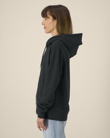 Astor - Der Unisex-Zip-Hoodie aus Baumwolle-TENCEL™ Modal - Black - XL bedrucken, Art.-Nr. STSU261C0021X