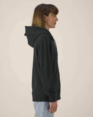 Astor - Der Unisex-Zip-Hoodie aus Baumwolle-TENCEL™ Modal - Black - XL bedrucken, Art.-Nr. STSU261C0021X