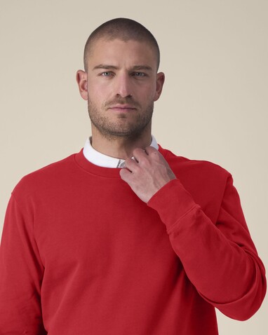 Thinker - Das Rundhals-Unisex-Sweatshirt aus recycelter Baumwolle - Red - L bedrucken, Art.-Nr. STSU269C0041L