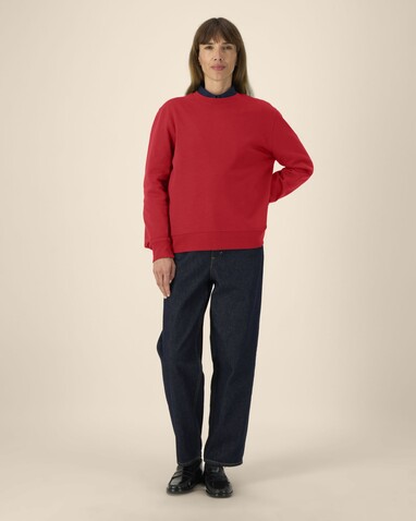 Thinker - Das Rundhals-Unisex-Sweatshirt aus recycelter Baumwolle - Red - XXS bedrucken, Art.-Nr. STSU269C0042S Thinker - Das Rundhals-Unisex-Sweatshirt aus recycelter Baumwolle - Red - XXS bedrucken, Art.-Nr. STSU269C0042S