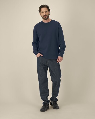 Thinker - Das Rundhals-Unisex-Sweatshirt aus recycelter Baumwolle - French Navy - XS bedrucken, Art.-Nr. STSU269C727XS
