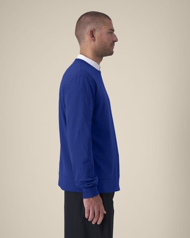 Thinker - Das Rundhals-Unisex-Sweatshirt aus recycelter Baumwolle - Worker Blue - S bedrucken, Art.-Nr. STSU269C0881S