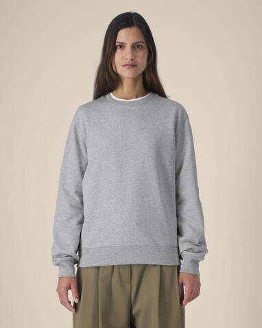 Thinker - Das Rundhals-Unisex-Sweatshirt aus recycelter Baumwolle - Heather Grey - XS bedrucken, Art.-Nr. STSU269C250XS