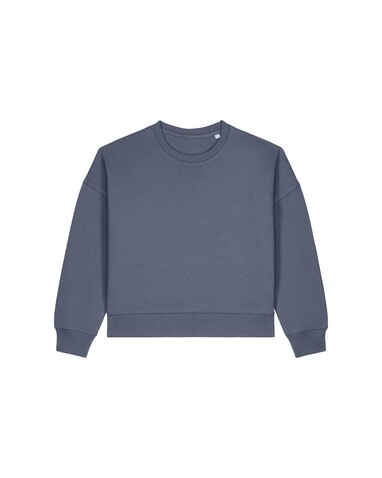 Stella Alma - Das Iconic Damen-Rundhals-Sweatshirt - Blue Grey - S bedrucken, Art.-Nr. STSW212C1561S