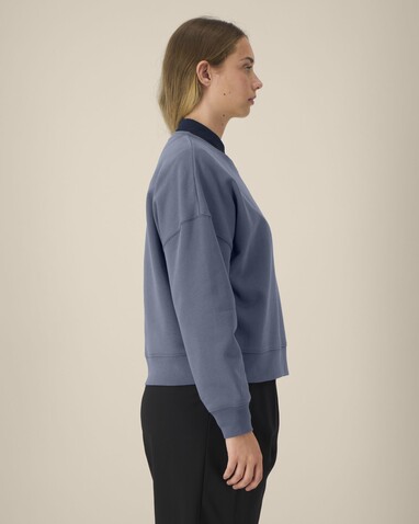 Stella Alma - Das Iconic Damen-Rundhals-Sweatshirt - Blue Grey - S bedrucken, Art.-Nr. STSW212C1561S