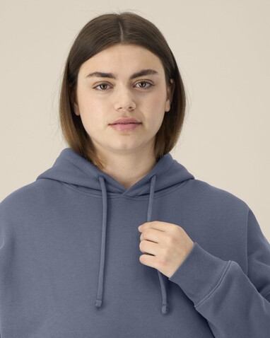 Stella Nora - Der Iconic Damen-Hoodie - Blue Grey - M bedrucken, Art.-Nr. STSW213C1561M