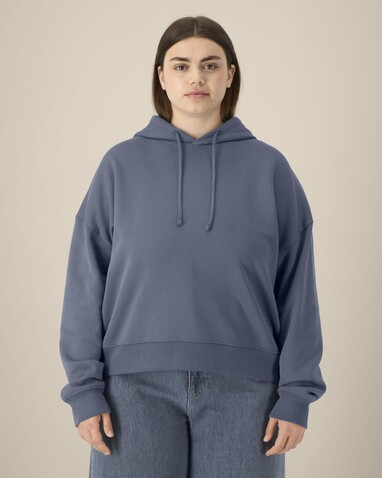 Stella Nora - Der Iconic Damen-Hoodie - Blue Grey - XS bedrucken, Art.-Nr. STSW213C156XS
