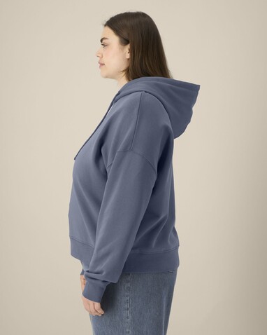 Stella Nora - Der Iconic Damen-Hoodie - Blue Grey - L bedrucken, Art.-Nr. STSW213C1561L