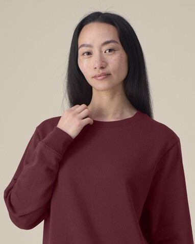 Stella Thinker - Das Damen-Rundhals-Sweatshirt aus recycelter Baumwolle - Burgundy - L bedrucken, Art.-Nr. STSW254C2441L