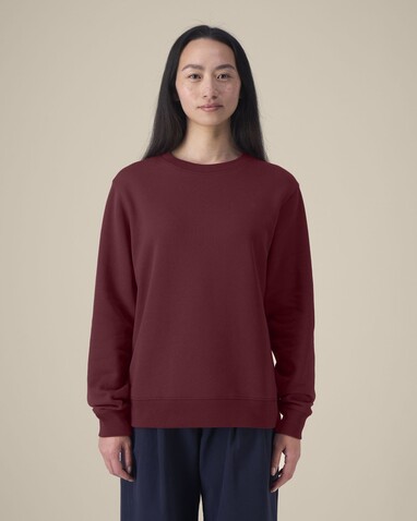 Stella Thinker - Das Damen-Rundhals-Sweatshirt aus recycelter Baumwolle - Burgundy - L bedrucken, Art.-Nr. STSW254C2441L