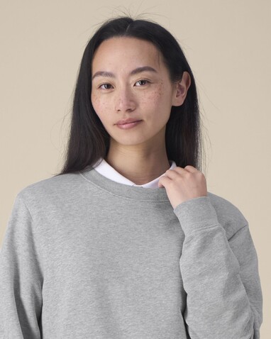 Stella Thinker - Das Damen-Rundhals-Sweatshirt aus recycelter Baumwolle - Heather Grey - XL bedrucken, Art.-Nr. STSW254C2501X
