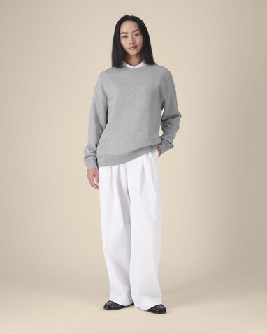 Stella Thinker - Das Damen-Rundhals-Sweatshirt aus recycelter Baumwolle - Heather Grey - XS bedrucken, Art.-Nr. STSW254C250XS