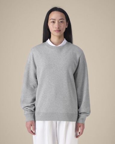 Stella Thinker - Das Damen-Rundhals-Sweatshirt aus recycelter Baumwolle - Heather Grey - L bedrucken, Art.-Nr. STSW254C2501L