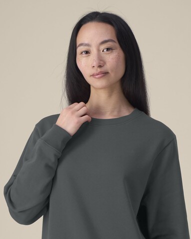 Stella Thinker - Das Damen-Rundhals-Sweatshirt aus recycelter Baumwolle - Anthracite - XS bedrucken, Art.-Nr. STSW254C253XS