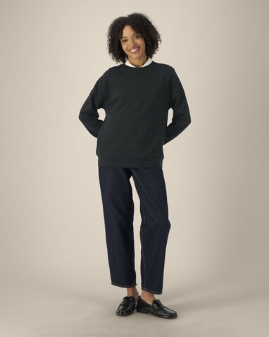 Stella Thinker - Das Damen-Rundhals-Sweatshirt aus recycelter Baumwolle - Black - M bedrucken, Art.-Nr. STSW254C0021M