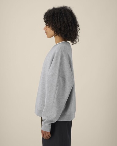 Stella Lianna - Das Damen-Rundhals-Sweatshirt aus Baumwolle-TENCEL™ Modal - Heather Grey - M bedrucken, Art.-Nr. STSW262C2501M