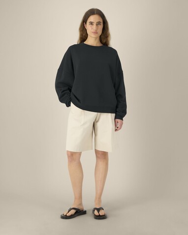 Stella Lianna - Das Damen-Rundhals-Sweatshirt aus Baumwolle-TENCEL™ Modal - Black - L bedrucken, Art.-Nr. STSW262C0021L Stella Lianna - Das Damen-Rundhals-Sweatshirt aus Baumwolle-TENCEL™ Modal - Black - L bedrucken, Art.-Nr. STSW262C0021L