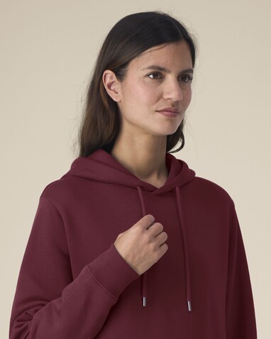 Stella Gamechanger - Der Damen-Hoodie aus recycelter Baumwolle - Burgundy - XL bedrucken, Art.-Nr. STSW268C2441X