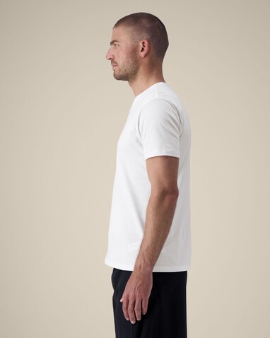 Stanley Presenter - Das Herren-T-Shirt mit V-Ausschnitt - White - M bedrucken, Art.-Nr. STTM562C0011M