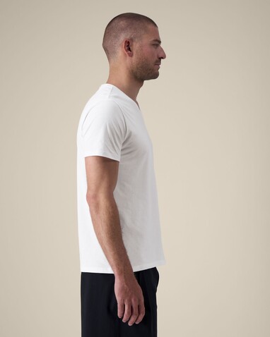 Stanley Presenter - Das Herren-T-Shirt mit V-Ausschnitt - White - S bedrucken, Art.-Nr. STTM562C0011S